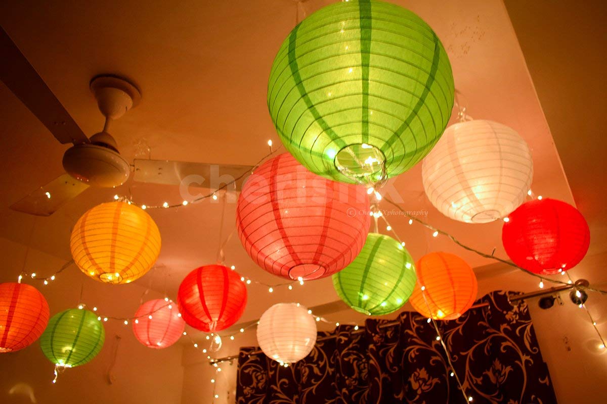 Colorful Paper Lanterns - Pack of 8 Pcs freeshipping - CherishX Partystore