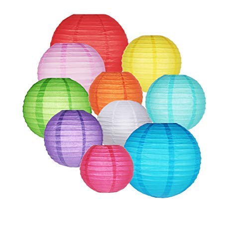 Colorful Paper Lanterns - Pack of 8 Pcs freeshipping - CherishX Partystore