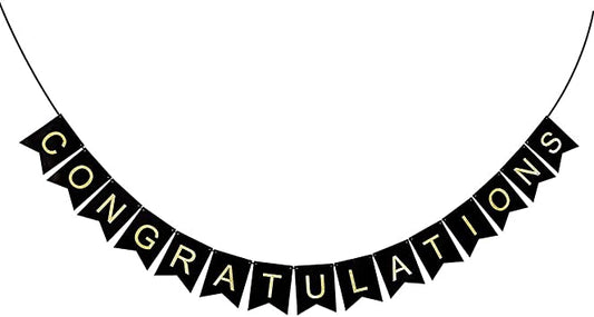 Congratulations Banner Congrats Bunting Banners for Graduation, Party Decoration Supplies freeshipping - CherishX Partystore