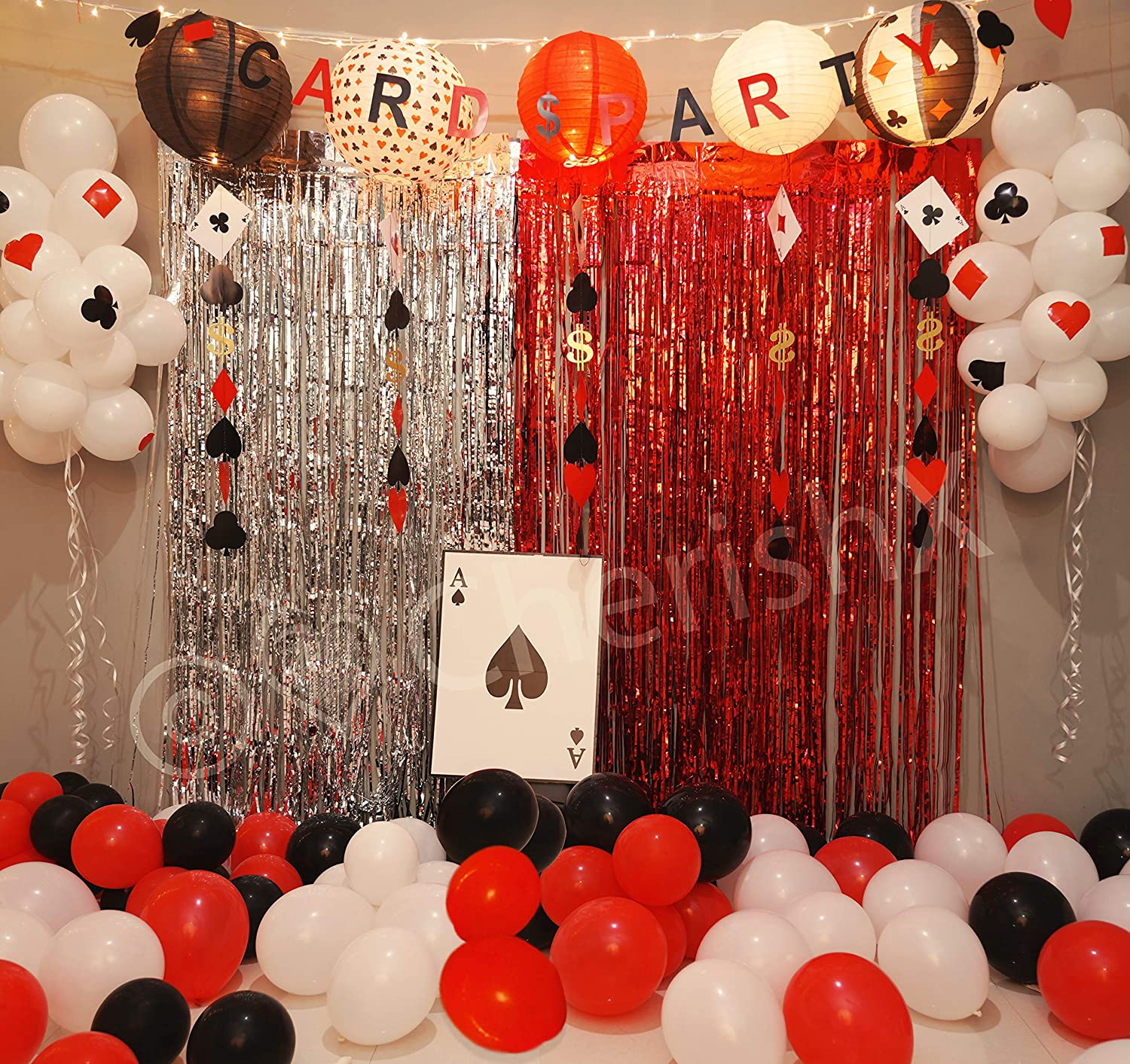 Diwali Card Party Poker Theme Decoration Kit Festive Decor Combo freeshipping - CherishX Partystore