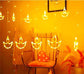 Diya Curtain Light for Decoration - Diwali Diya Light Curtain, Diwali led Lights, Diwali Backdrop for home decor 6 small & 6 big DIYA light freeshipping - CherishX Partystore