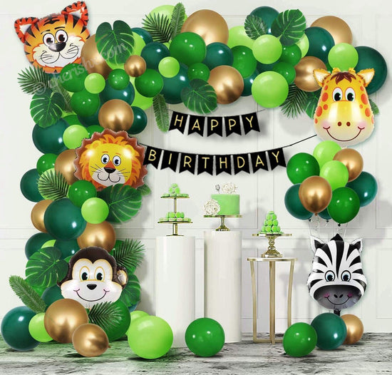 Forest Theme Birthday Party Decorations For Kids - 77 Pcs Combo – FrillX