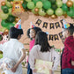 Forest Theme Birthday Party Decorations For Kids - 85 Pcs Combo - Bunting Animal Face Shape Foil, Artificial Leaf, Arch tape - Jungle Theme Birthday Decoration for Boy or Girl freeshipping - CherishX Partystore