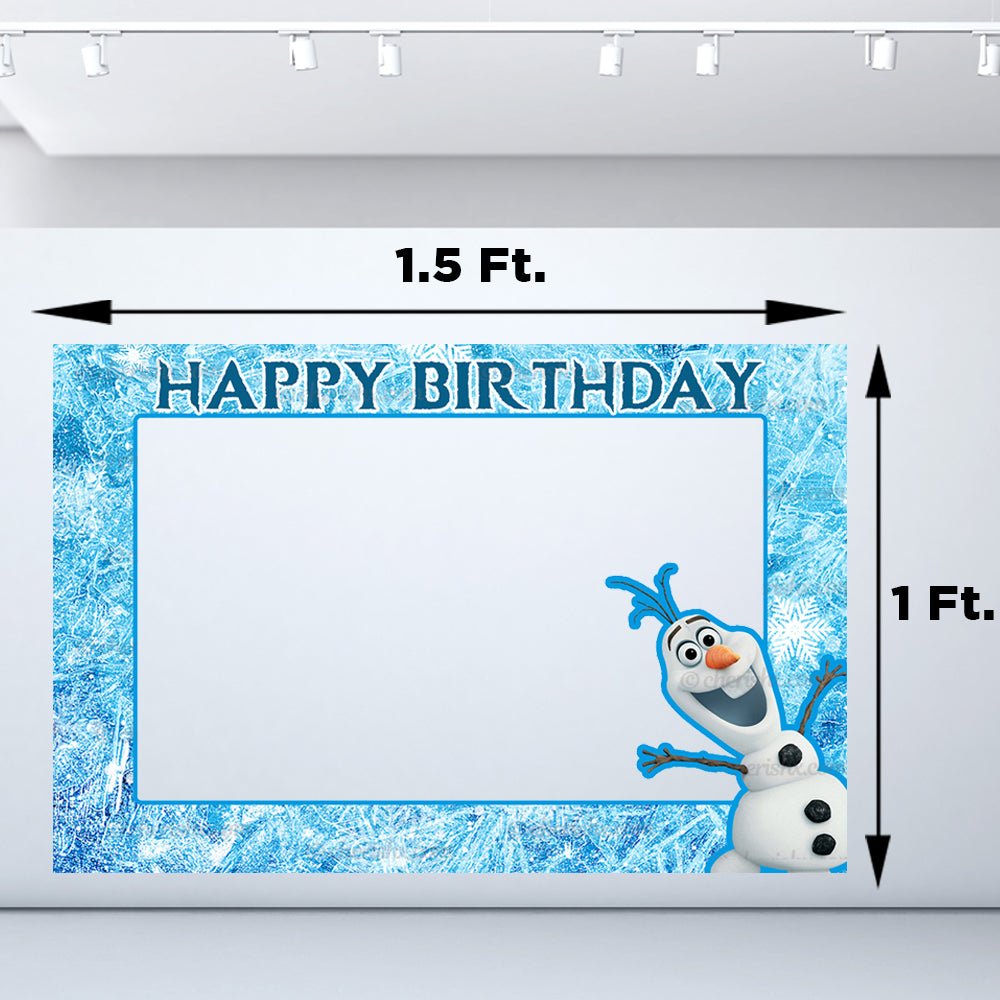 Frozen Theme Kids Happy Birthday Photobooth Frame freeshipping - CherishX Partystore