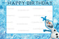Frozen Theme Kids Happy Birthday Photobooth Frame freeshipping - CherishX Partystore