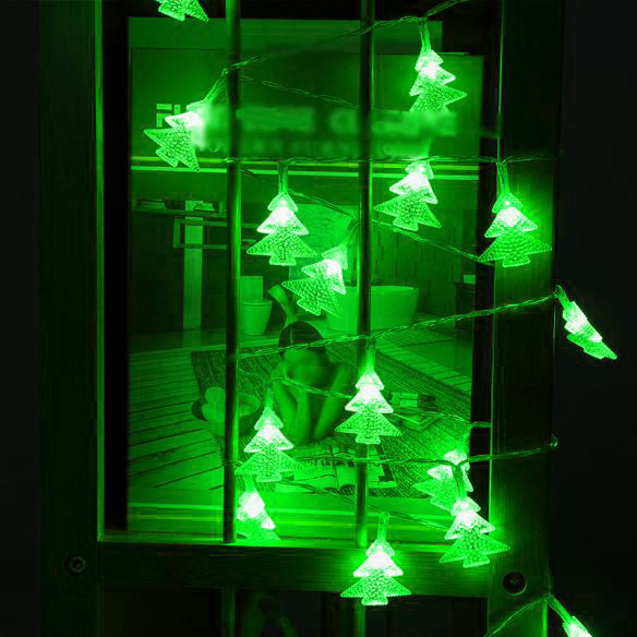 Green LED Christmas Tree Light for Christmas with, 16 Bulb for Bedroom Holiday Party Home Indoor Outdoor Decoration. freeshipping - CherishX Partystore