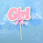 Girl Cake Topper Baby Shower Welcome Home New Party Boy Ready to Pop Girl freeshipping - CherishX Partystore
