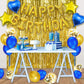 Golden and Blue Decoration Items - Pack of 44 Pcs - CherishX Partystore