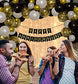 Golden Anniversary Celebration Decorations Set - 40 Pcs Pack - Happy Aninversary Banner, Fairy Light for Decoration Confetti and Foil Balloons for Bedroom Decoration - CherishX Partystore