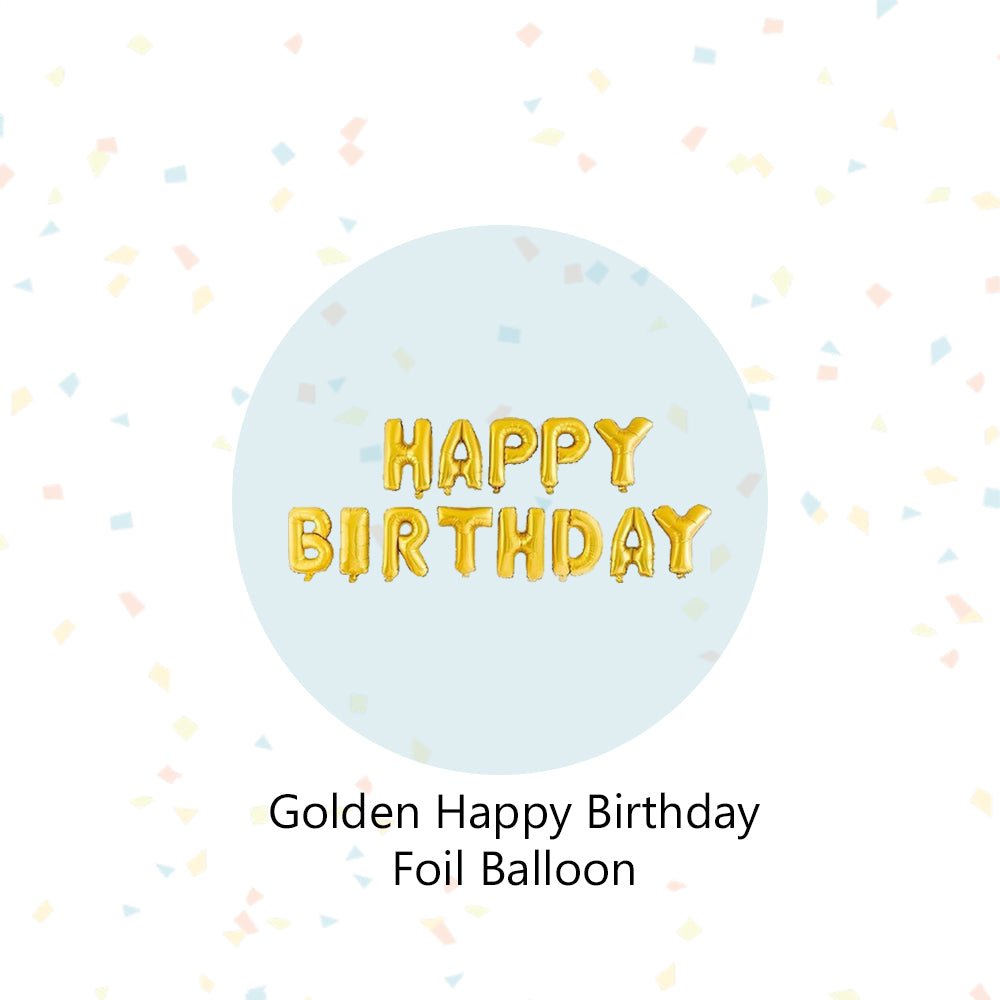 Golden Birthday Balloons for Decoration – Pack of 36 Pcs – Happy Birthday Foil, Small Star Foil, Metallic & Latex Balloons- 1st, 10th, 18th, 21st, 25th, 30th, 40th, 50th Birthday - CherishX Partystore