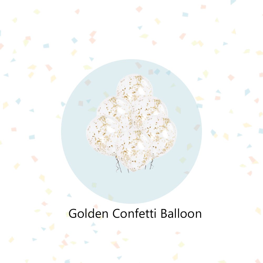 Golden Birthday Decoration Party Supplies Kit – Pack of 46 Pcs – Happy Birthday Foil, Confetti & Metallic Balloons - for Husband, Wife, Boy, Girl - CherishX Partystore