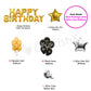Golden & Black Birthday Decoration Items - CherishX Partystore