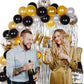 Golden Happy New Year 2022 Foil Balloon Kit - Pack of 57 Pcs - DIY Decoration Party Kit Party Supplies Make The Event Unforgettable and Absolutely Memorable freeshipping - CherishX Partystore