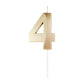 Golden Numeral Birthday Candles for Cake Decoration on Birthday Parties and Wedding Anniversary Celebration freeshipping - CherishX Partystore