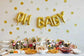 Golden OH Baby Foil Balloon Letters. freeshipping - CherishX Partystore