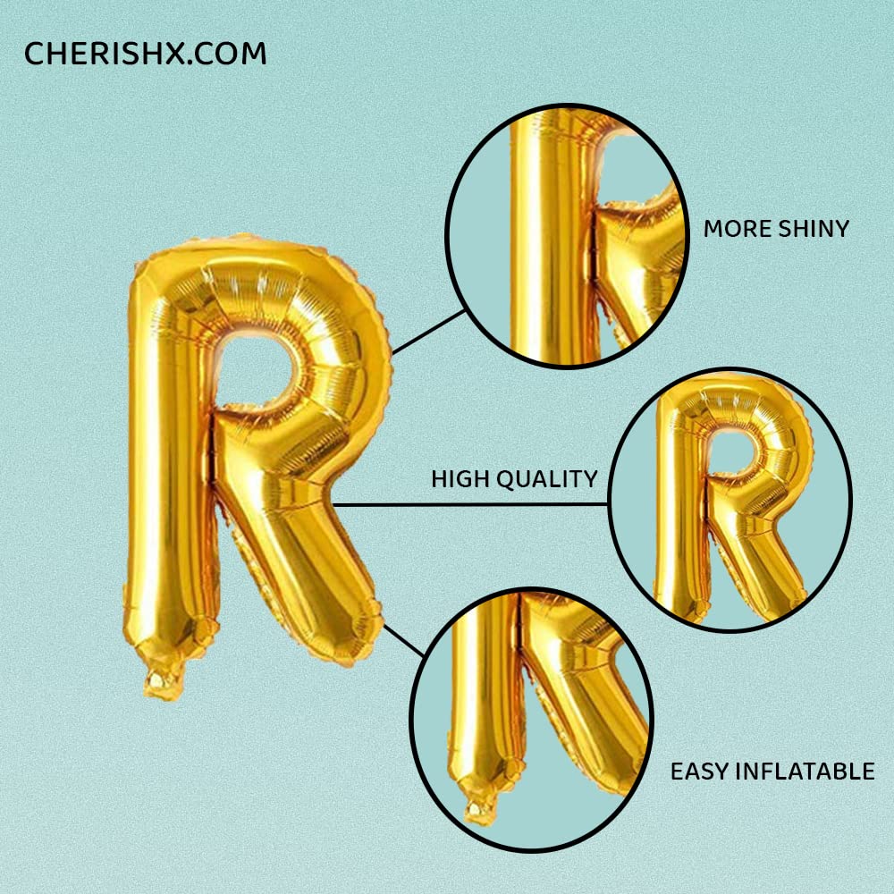 Golden Rang Barse Foil Balloon - Holi Decoration Items freeshipping - CherishX Partystore