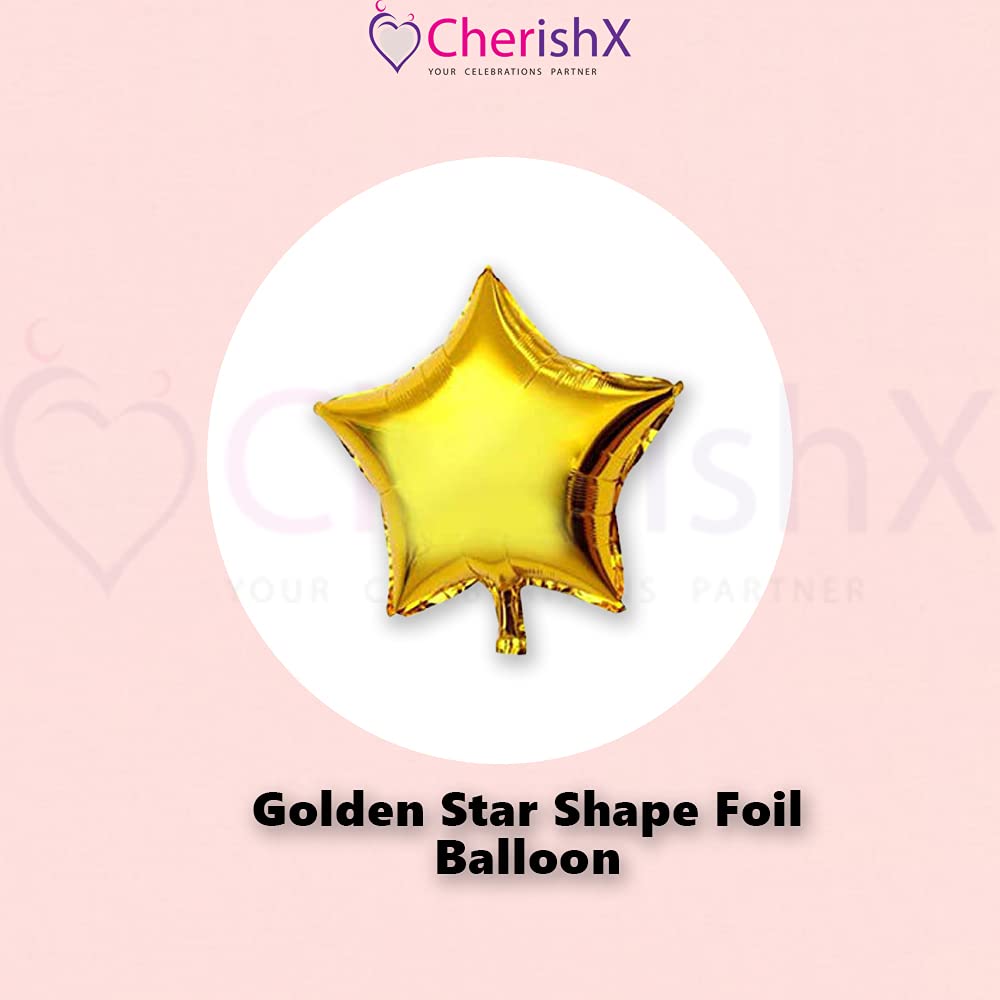 Golden & White Anniversary Decoration Items for Room - Pack of 43 Pcs - Happy Anniversary Foil, Star Foil, Curtain & Metallic Balloon Decoration for Anniversary Husband, Mom, Dad - CherishX Partystore