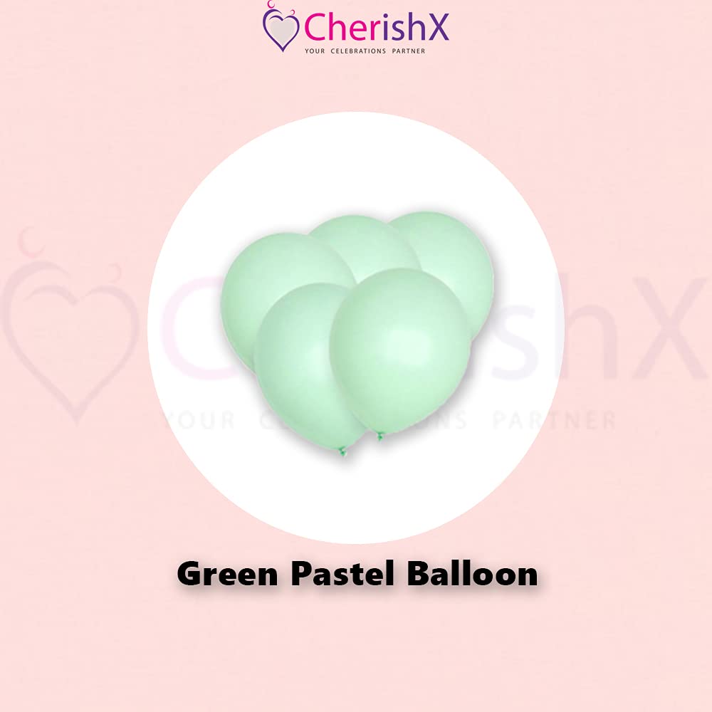 Green & White Anniversary Decoration Kit - Pack of 81 Pcs - Happy Anniversary Foil Balloon, Flag Bunting, Foil Curtain, Star Foil, Balloons, Arch Strip Bedroom Wall Decoration freeshipping - CherishX Partystore