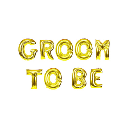 Groom to be Letter Foil Letter Balloon - Silver & Golden Color freeshipping - CherishX Partystore