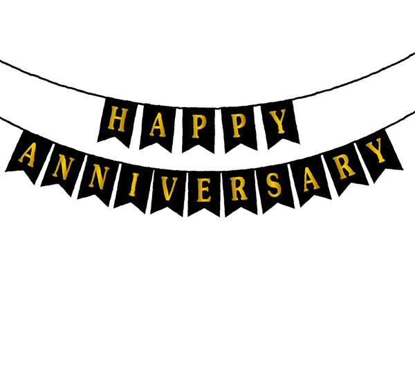 Happy Anniversary Bunting freeshipping - CherishX Partystore – FrillX