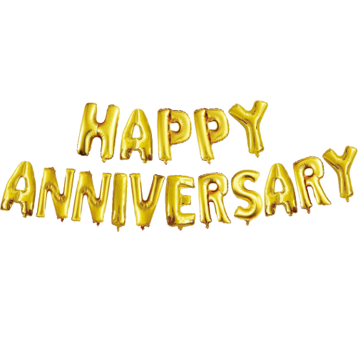 Happy Anniversary Letter Foil Balloon 16 Inches freeshipping - CherishX Partystore