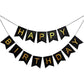 Happy Birthday Balloon Decoration Kit - 80 Pcs Combo - Black & Silver DIY Kit freeshipping - CherishX Partystore