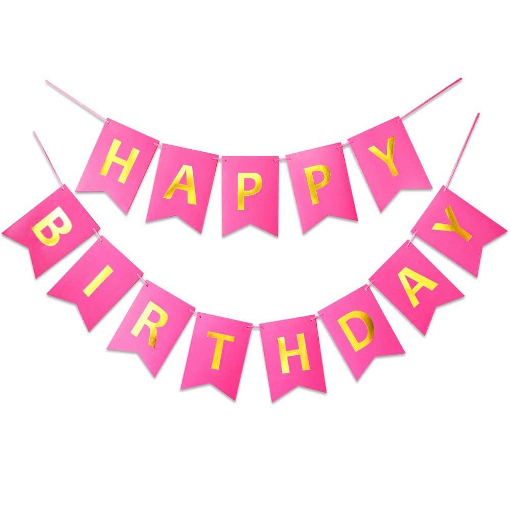 Happy Birthday Banner, Happy Birthday Buntings freeshipping - CherishX Partystore