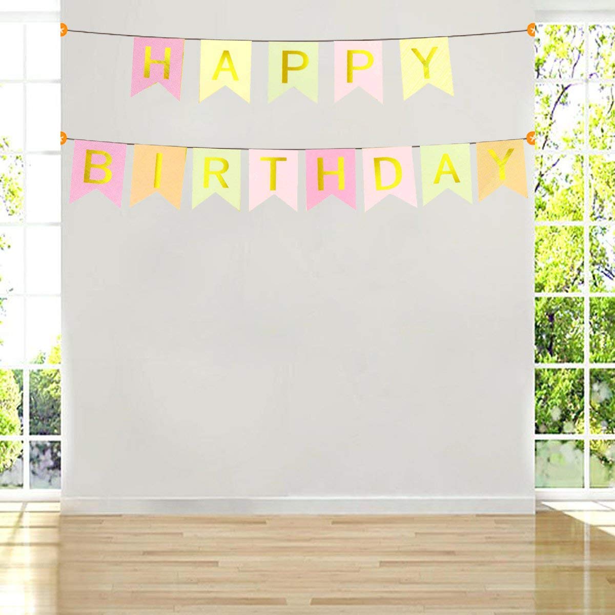 Happy Birthday Banner, Happy Birthday Buntings freeshipping - CherishX Partystore