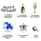 Happy Birthday Blue Decoration Kit freeshipping - CherishX Partystore