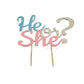 He or She Cake Topper Baby Shower Welcome Home New Party Boy Ready to Pop freeshipping - CherishX Partystore