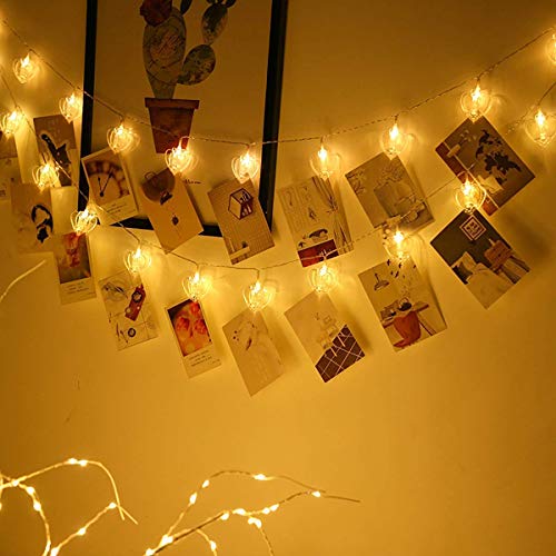 Heart Shape Photo Clip 16 LED, 3 Meter Length, Decoration for Home freeshipping - CherishX Partystore