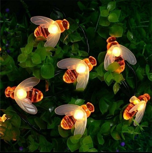 Honey Bee Fairy String Lights, Plug in String Lights 16 LED, 3 Meters Warm White Lights for Christmas, New Year, Weeding Indoor Outdoor Decoration, Fairy Lights for Room Decoration freeshipping - CherishX Partystore