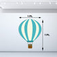 Hot Air Balloon Theme Kids Happy Birthday Cutout - Green Hot Air Balloon freeshipping - CherishX Partystore