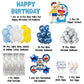 Doraemon Balloon Decoration 190 Pcs Kids Birthday Decoration