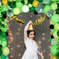 Jungle Theme Kids Birthday Decoration Items - Pack of 106 Pcs- Bunting, Photobooth props, Artifical Leaf, Fairy Light, Arch Tape, Balloon Pump - forest theme birthday party freeshipping - CherishX Partystore