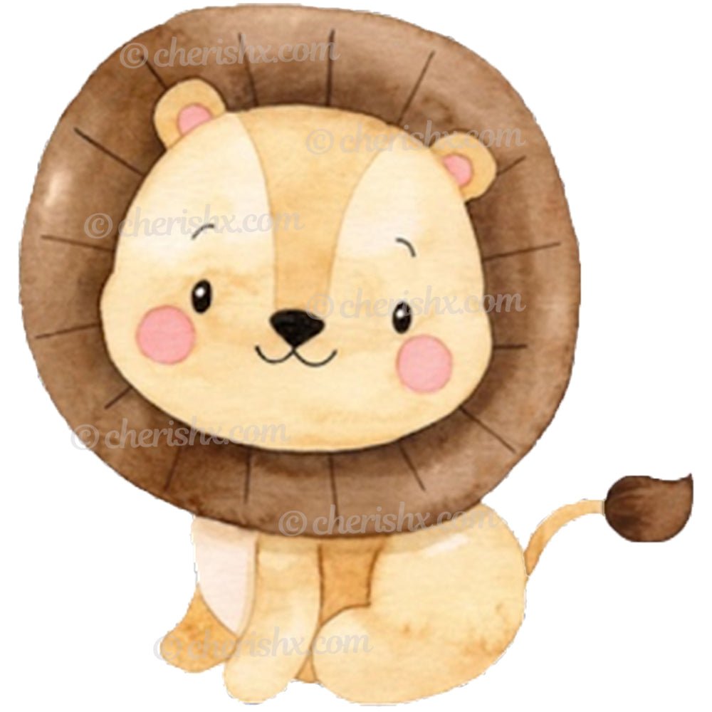 Jungle Theme Kids Happy Birthday Cutout - Lion freeshipping - CherishX ...