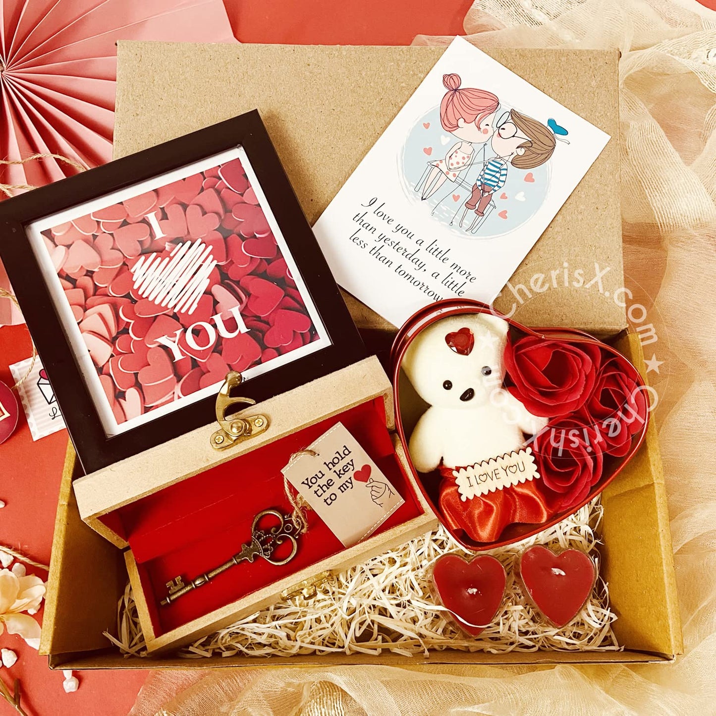 Buy Midiron Valentine's Gift Hamper | Chocolate Box | Valentine's Gift  Hamper with Girlfriend/Wife/Boyfriend/Husband | Valentine Gift Pack with  Chocolates, Artificial Rose Love Greeting Card Online In India At  Discounted Prices
