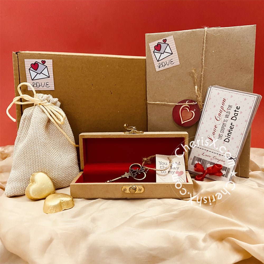 Karatcart Valentine's Day Gift Hamper of Couple Ring with Red Rose Gift Box  for Boyfriend/Girlfriend/Gift for Valentine : Amazon.in: Fashion