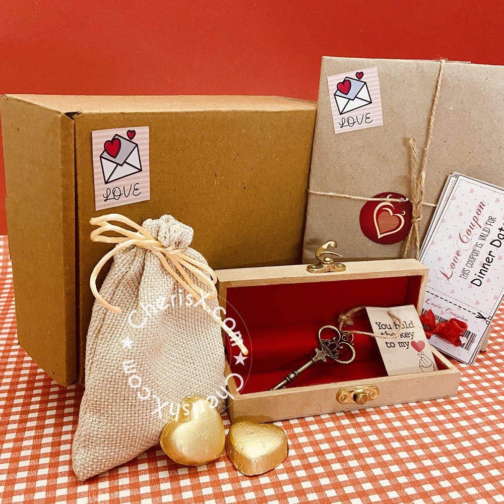 Key to my heart Hamper - Valentine Gift/Valentine Day Gift for Girlfriend/boy Friend/Valentines Day Gift freeshipping - CherishX Partystore