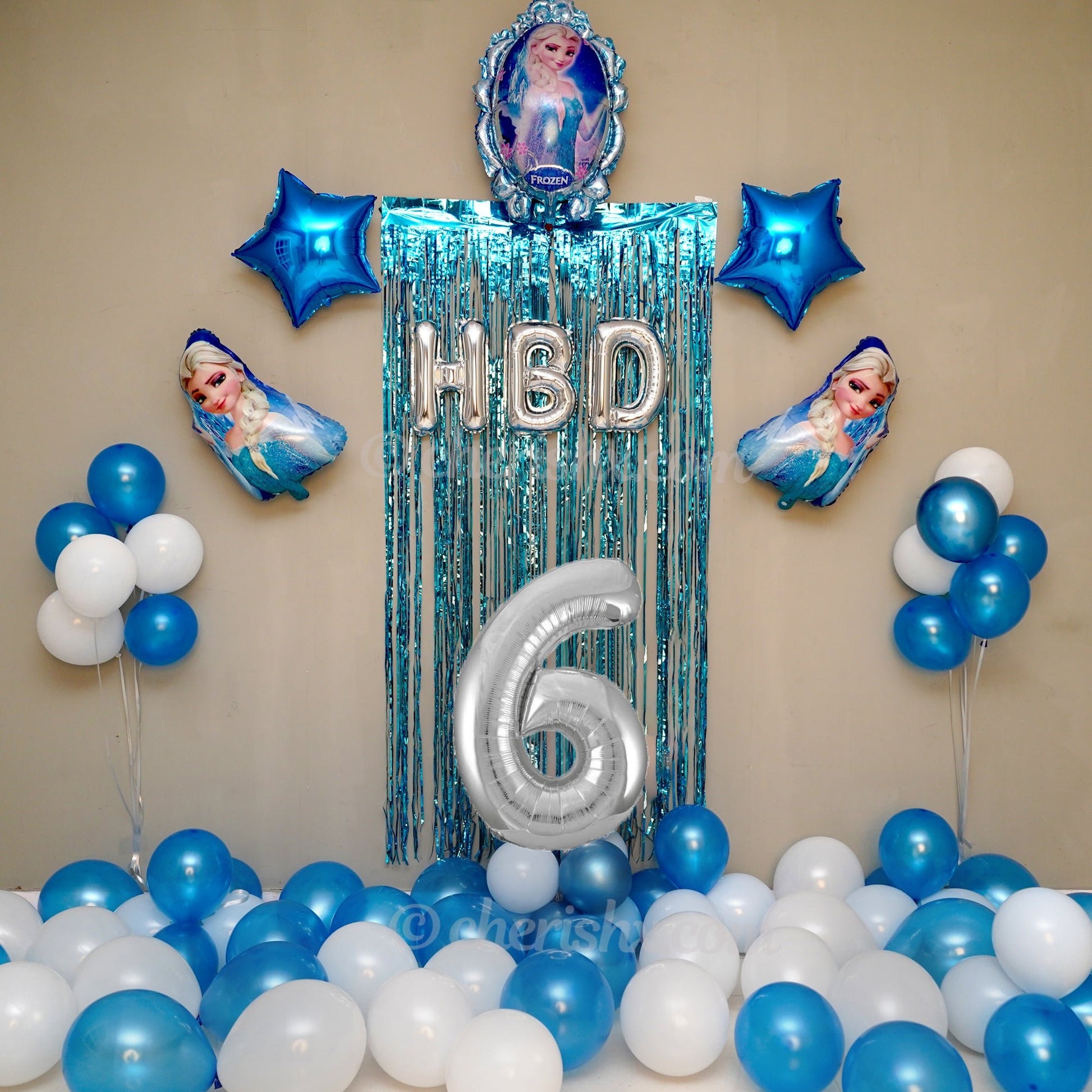 Kids Frozen Theme Birthday Balloon Decoration Kit Item - 27 Pcs Combo - DIY Kit freeshipping - CherishX Partystore