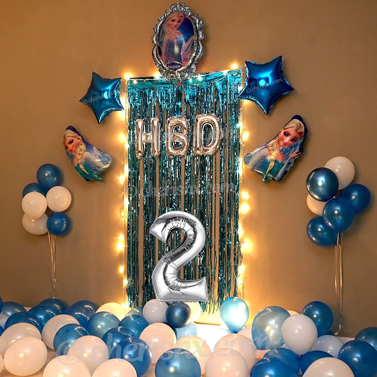 Kids Frozen Theme Birthday Balloon Decoration Kit Item - 27 Pcs Combo - DIY Kit freeshipping - CherishX Partystore