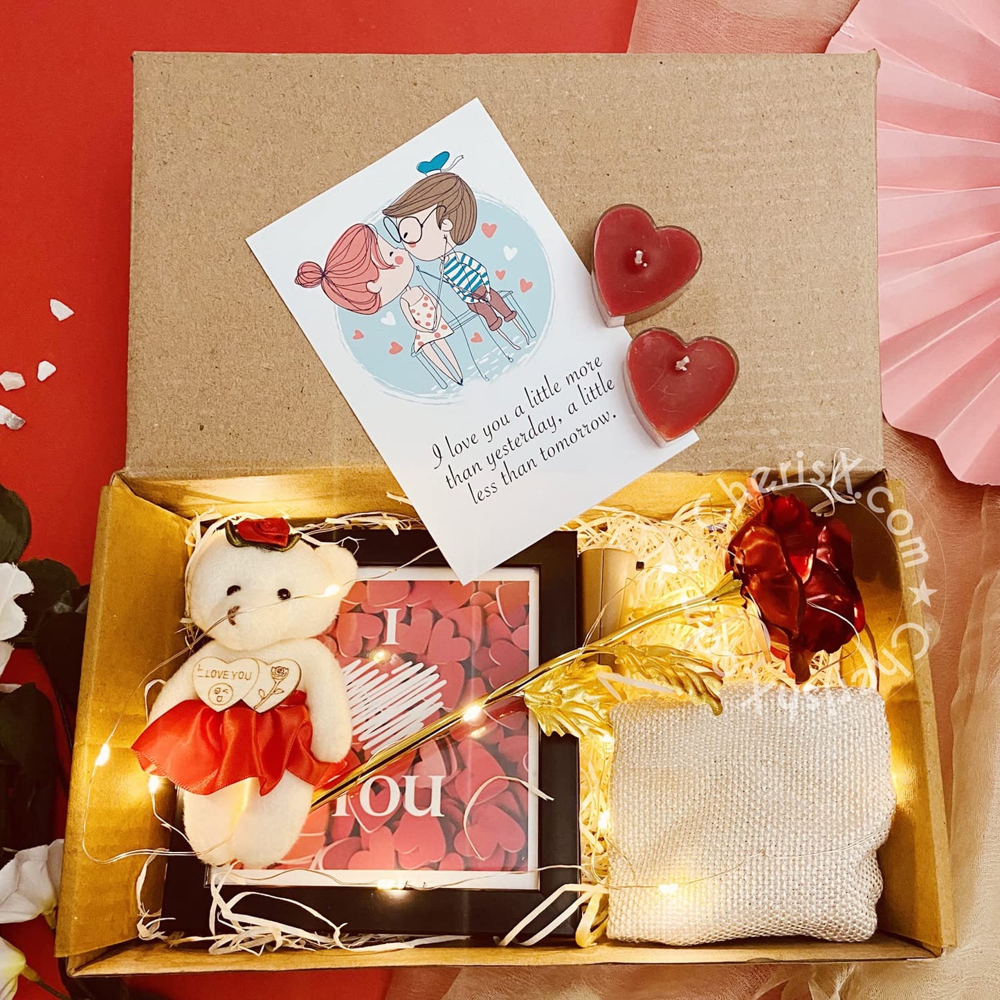 ZOROY Luxury Chocolate Darling Love Box Valentine-90gms Gift Hamper Fo