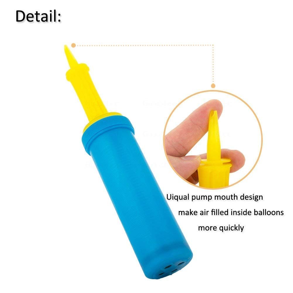 Manual Double Action Air Inflator Balloon Hand Pump freeshipping - CherishX Partystore