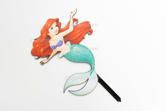 Mermaid theme Cake Toppers for Kids Happy Birthday Cake Topper, Cupcake Toppers For Kids Boy Special Decorations Item freeshipping - CherishX Partystore