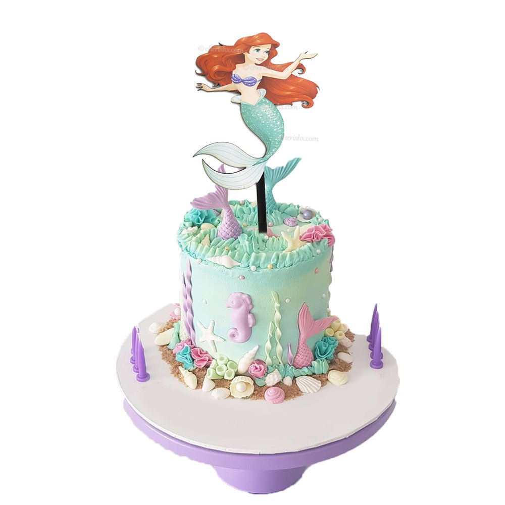 Mermaid theme Cake Toppers for Kids Happy Birthday Cake Topper, Cupcake Toppers For Kids Boy Special Decorations Item freeshipping - CherishX Partystore