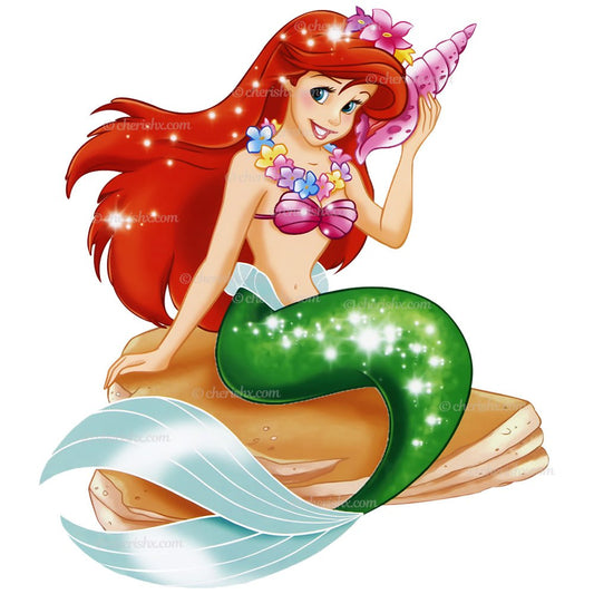 Mermaid Theme Kids Happy Birthday Cutout freeshipping - CherishX Partystore