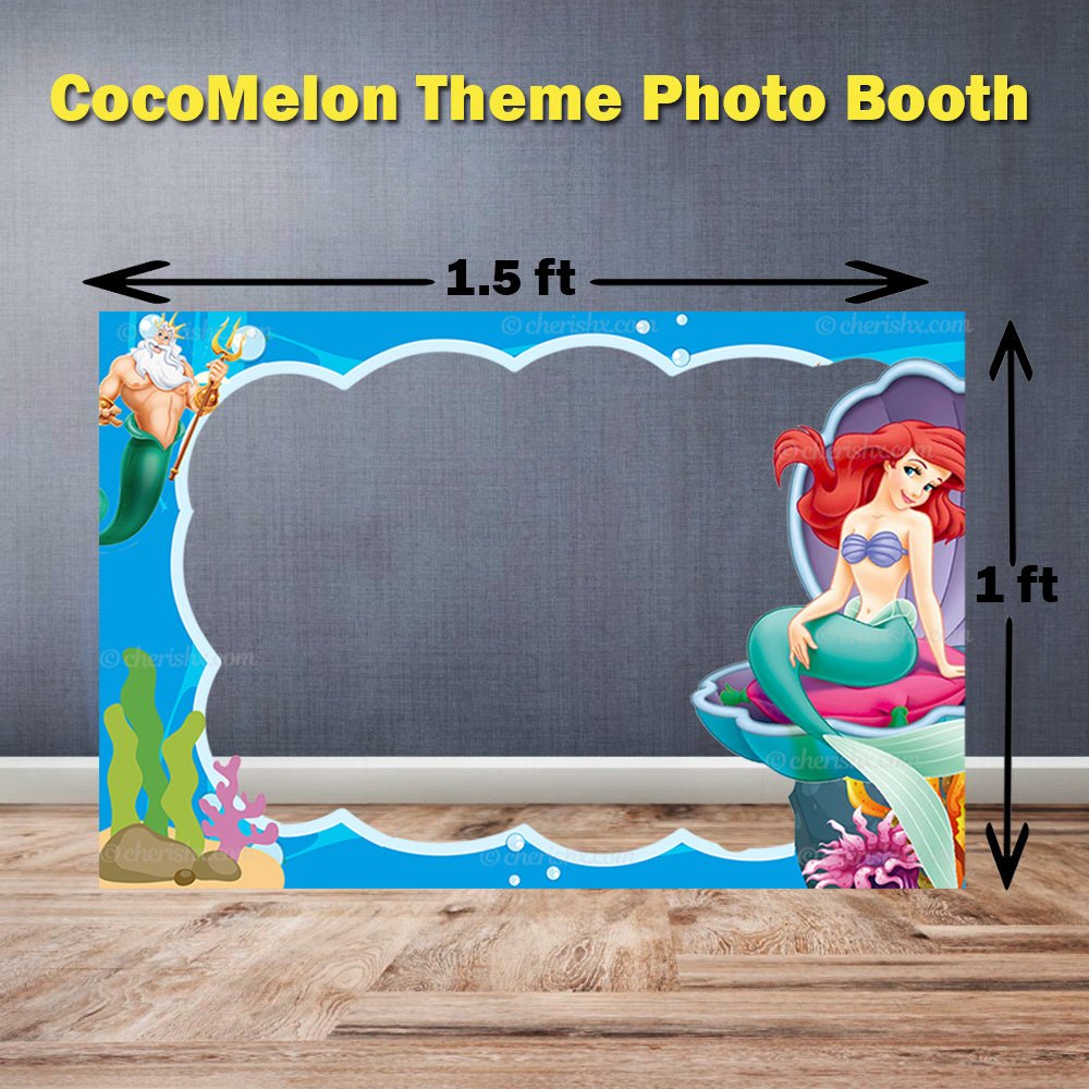 Mermaid Theme Personalized Kids Happy Birthday Photobooth Frame freeshipping - CherishX Partystore