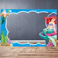 Mermaid Theme Personalized Kids Happy Birthday Photobooth Frame freeshipping - CherishX Partystore