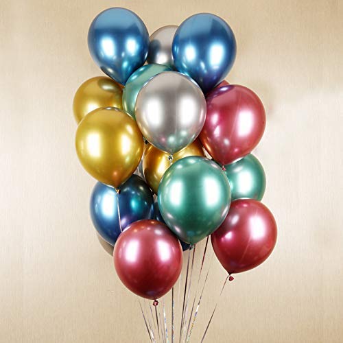 Metallic Multicolor Balloons for Party Decorations Pack of 100 freeshipping - CherishX Partystore