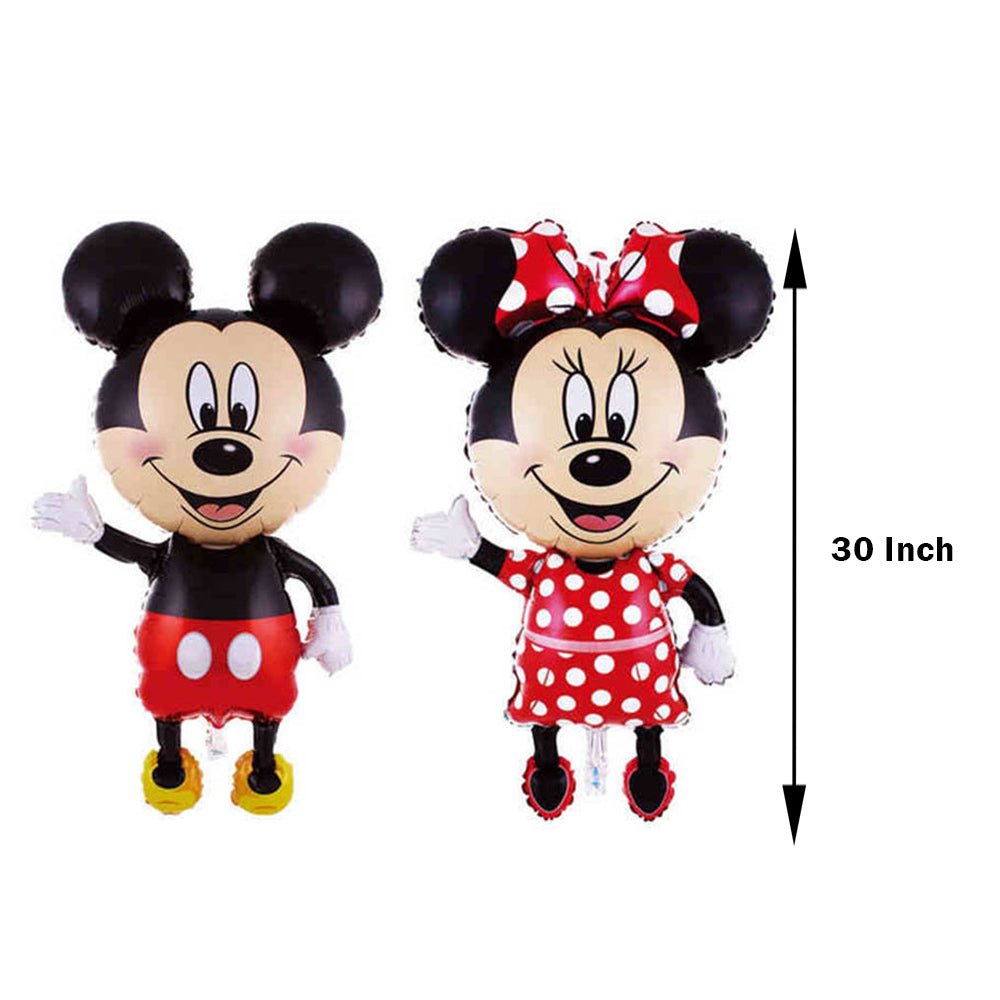 Mickey & Minnie Theme foil balloons Kids Birthday Decoration Bunch freeshipping - CherishX Partystore